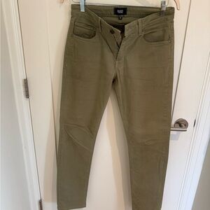 PAIGE Normandi green khaki Denim Pants